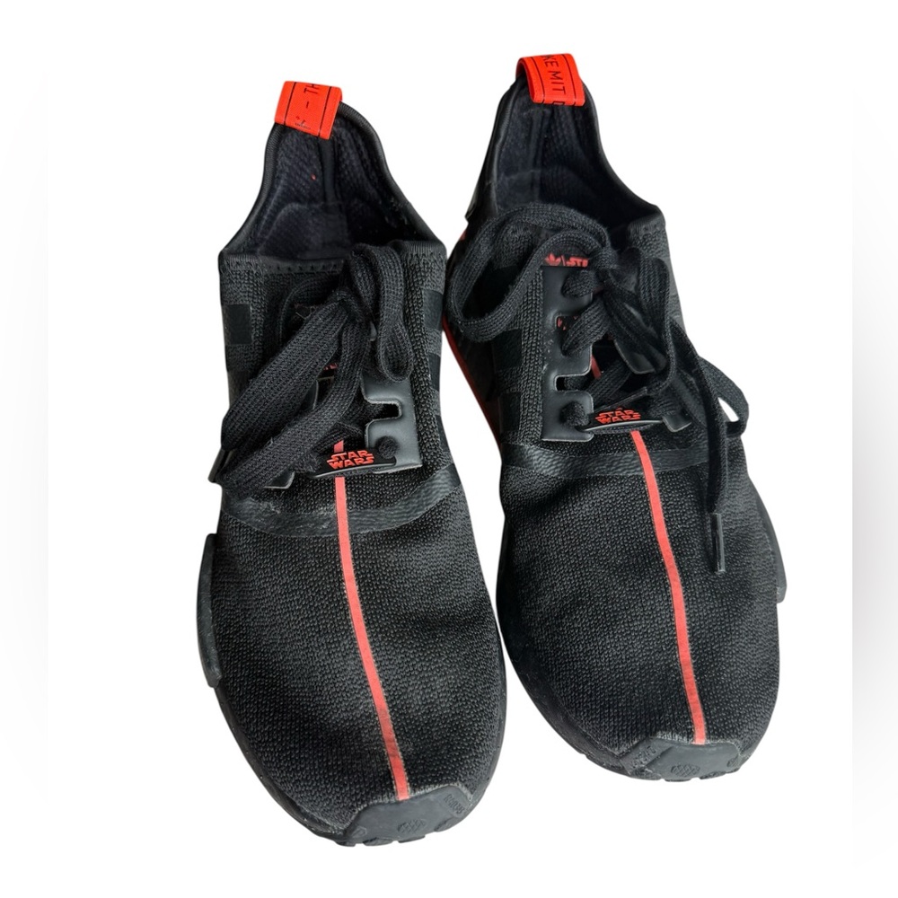 adidas NMD R1 Star Wars Darth Vader Men’s Sneakers in Black and Coral Size 8.5 - Picture 2 of 9